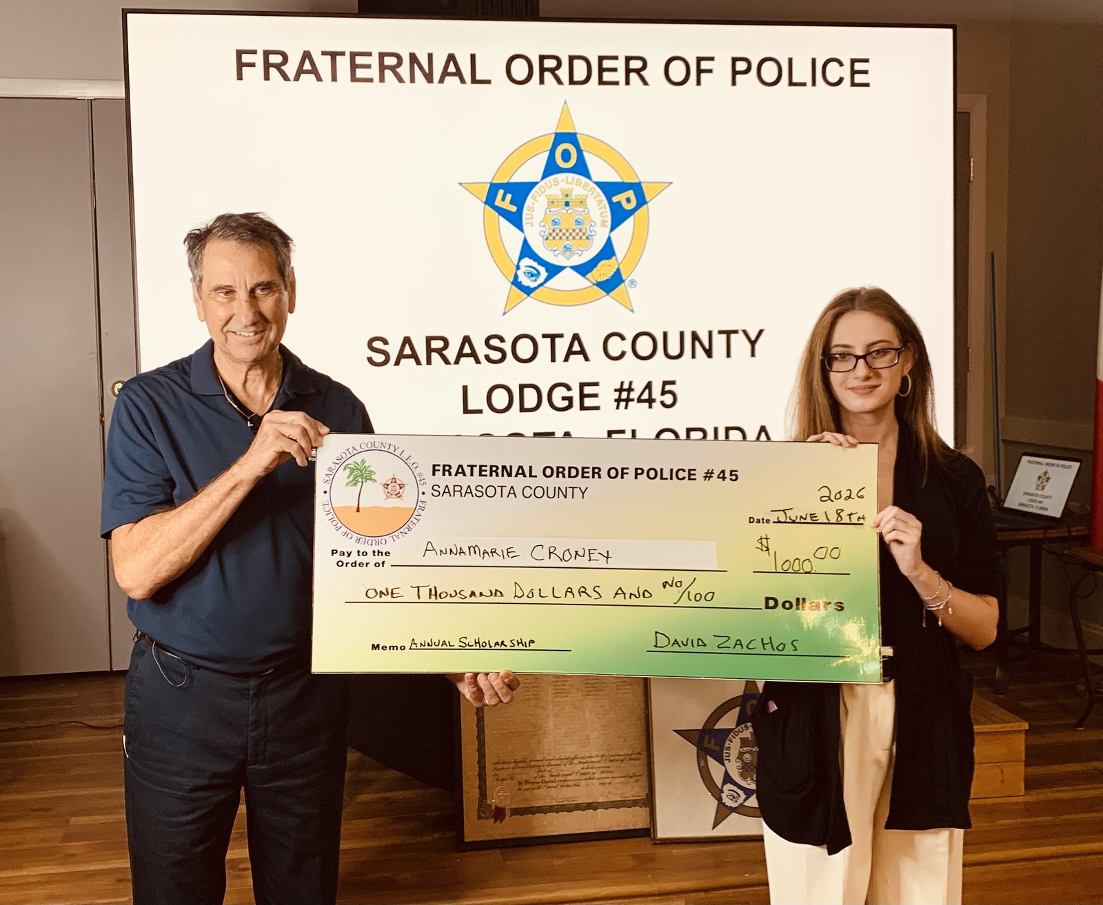 Annamarie Croney, 2026 Lodge 45 scholarship