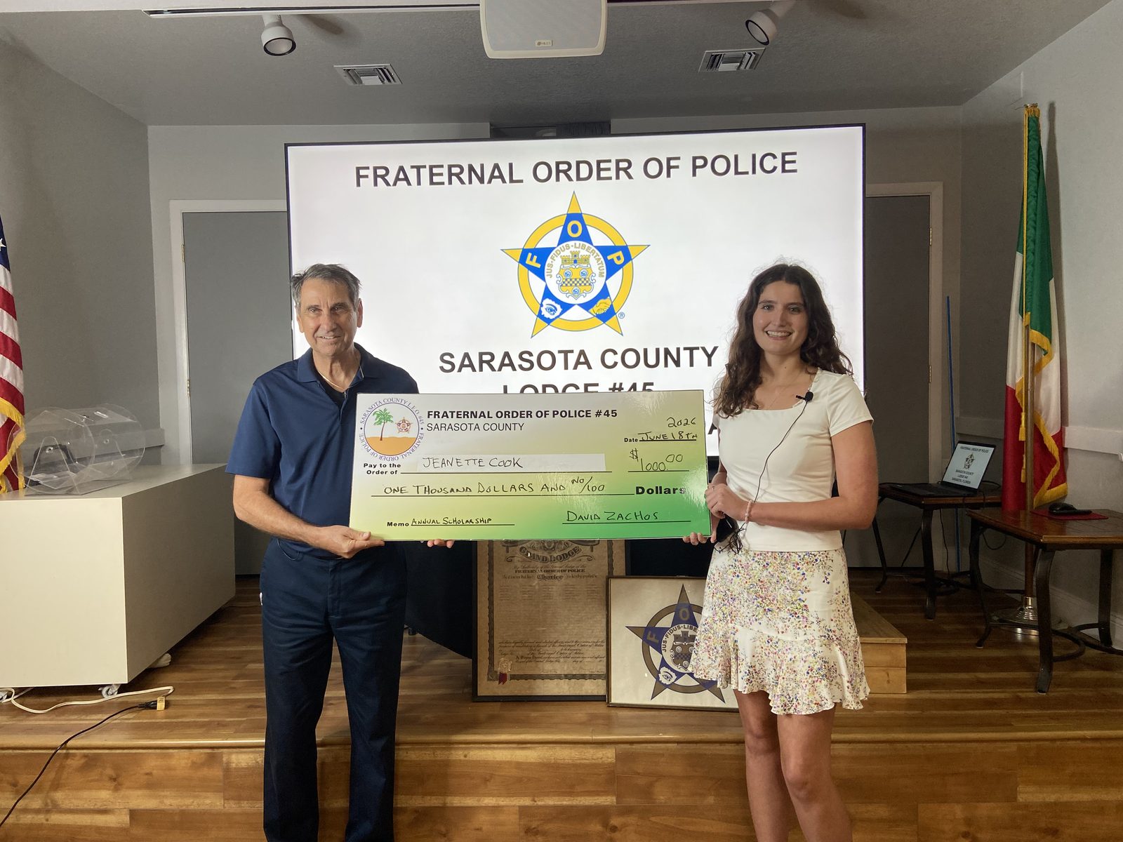 Jeanette Cook, 2026 Lodge 45 scholarship
